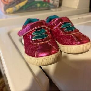 Livie & Luca Sparkling Fuchsia and Turquoise Sneakers